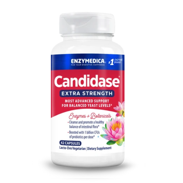 Candidase™ Enzimas de Alta Potencia para Balance de Flora Intestinal (42 caps), Enzymedica