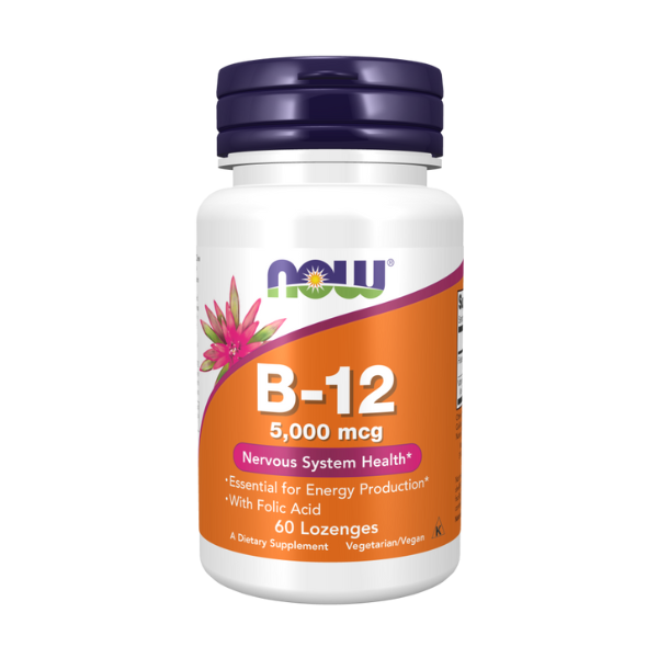Vitamin B-12 5000 mcg (60 Tablets) /Vitamin B-12 5000 mcg + Folic Acid