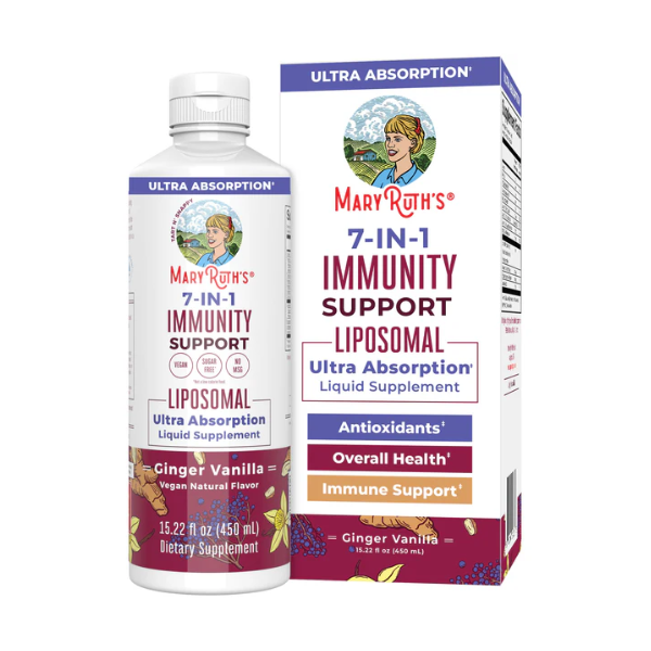 Inmunidad 7 en 1 Liposomal (15.22 fl oz/450ml), Mary Ruth´s