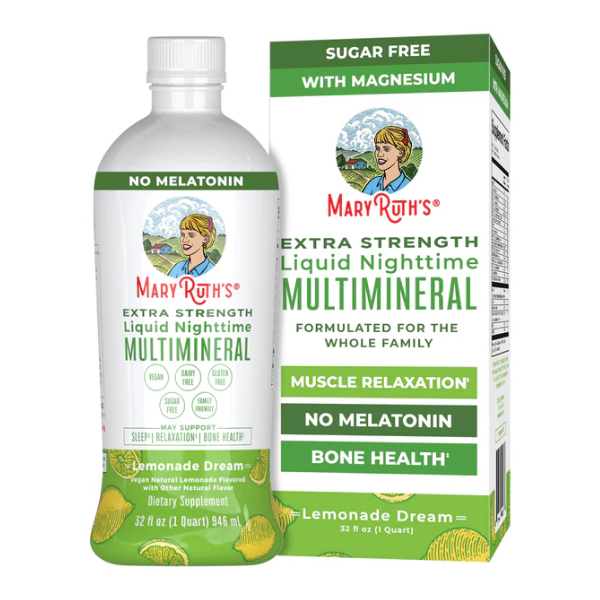 Extra Strength Nighttime Multimineral/Lemonade Extra Stregnt Nighttime Multimineral 32fl oz/946 ml Mary Ruths