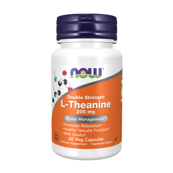 L-Teanina Doble Potencia 200 mg (60 veg caps)