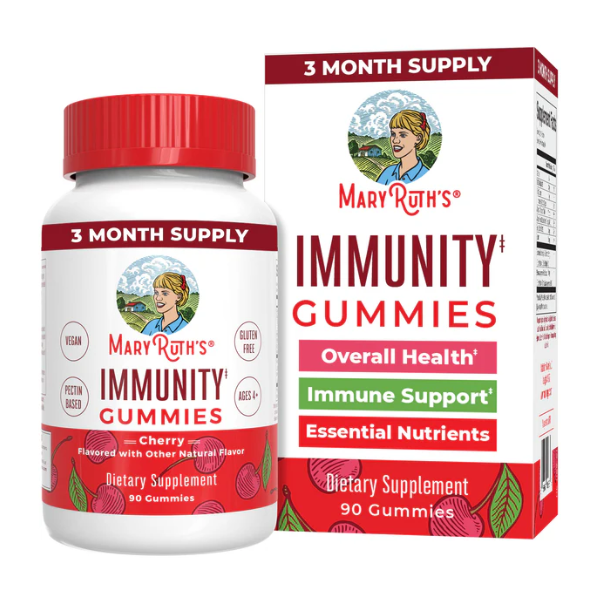 Immunity Gummies Cherry 90 Gummies Mary Ruth