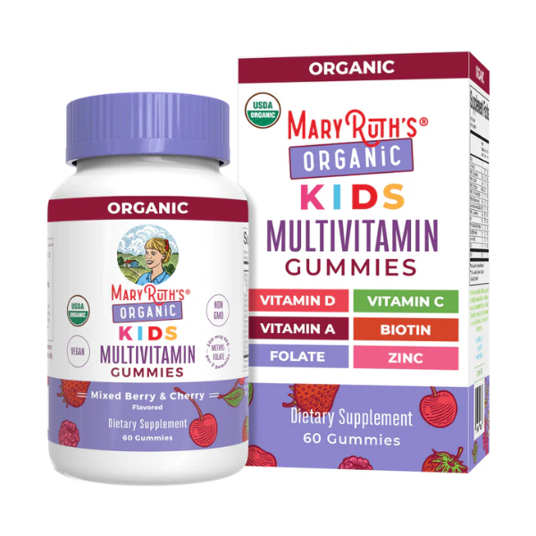 Organic Children's Multivitamin Gummies 60 Gummies Mary Ruth
