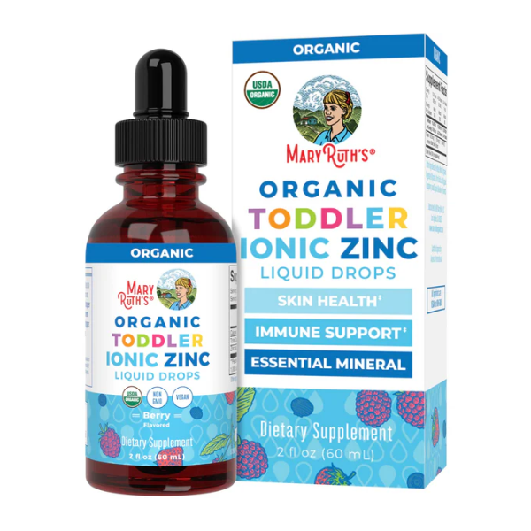Organic Ionic Zinc Toddler Liquid Drops 2oz (60ml) Mary Ruth