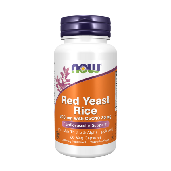 Levadura de Arroz Rojo 600 mg con CoQ10 30 mg (60 veg caps)