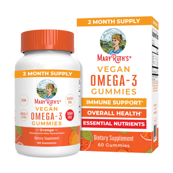 Omega-3 Vegano (60 gomitas), Mary Ruth´s