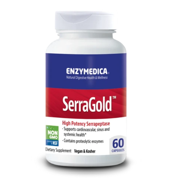 SerraGold™ Enzimas de Alta Potencia para Sistema Inmune (60 caps), Enzymedica