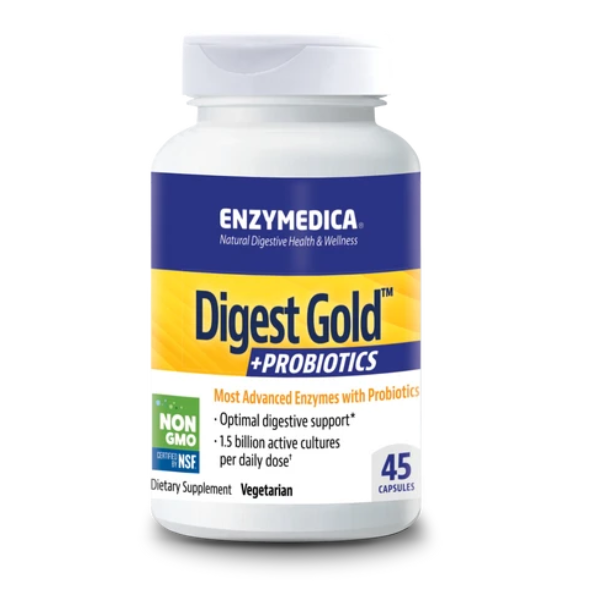 Digest Gold™ + Probióticos, Apoyo Digestivo (45 caps), Enzymedica