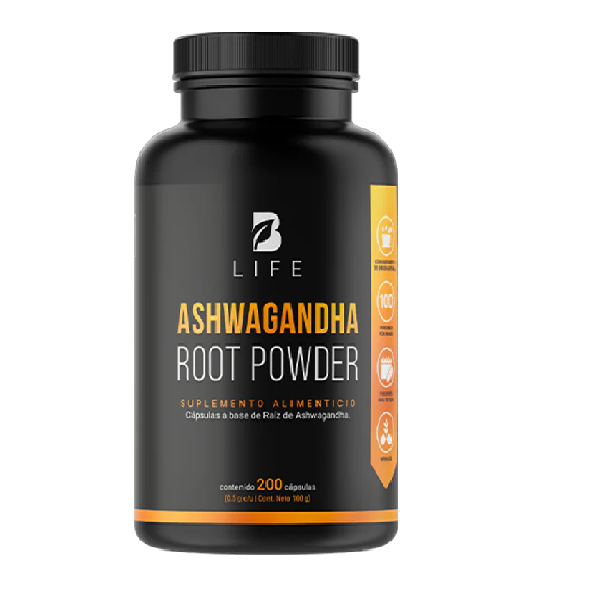 Raiz de Ashwagandha 1000 mg (200 caps), Blife