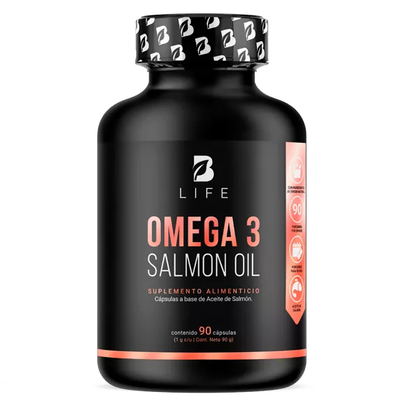 Omega 3 Aceite Puro de Salmon 1000 mg (90 caps), Blife