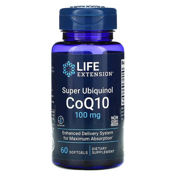 Super Ubiquinol Coq10, 100mg (60 Softgels), Life Extension