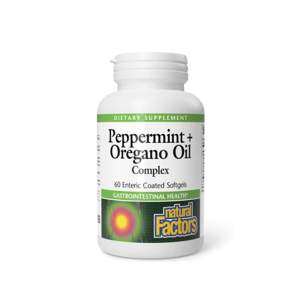 Aceite de Menta y Oregano, Digestion (60 softgels), Natural Factors