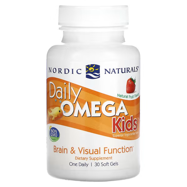 Daily Omega Kids, Natural Fruit , 30 (softgels), Nordic Naturals