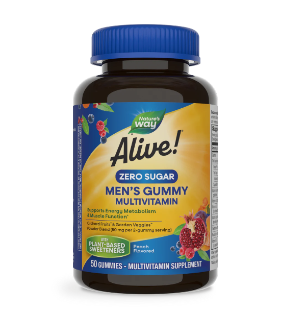 Alive! ® Multivitaminico para Hombre Zero Azucar (50 gomitas), Nature's Way