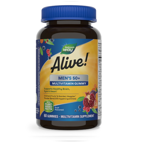 Alive!® Multivitaminico Para Hombres 50+ (60 gomitas), Nature's Way