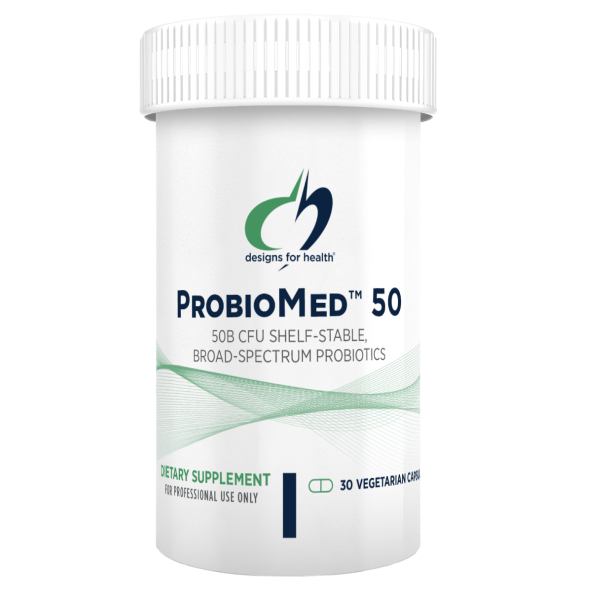Probiotico ProbioMed™ 50 (30 veg caps), Designs for Health