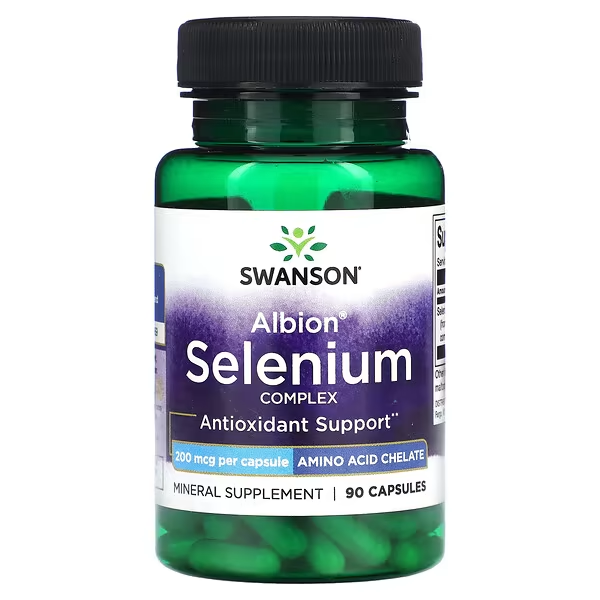 Complejo de Selenio Albion 200 mcg (90 caps), Swanson