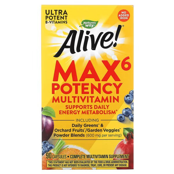 Alive!® Max6 Multivitaminico De Potencia (90 caps), Nature's Way