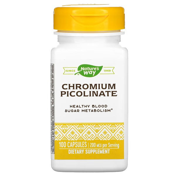 Picolinato De Cromo 200 mcg (100 caps), Nature's Way