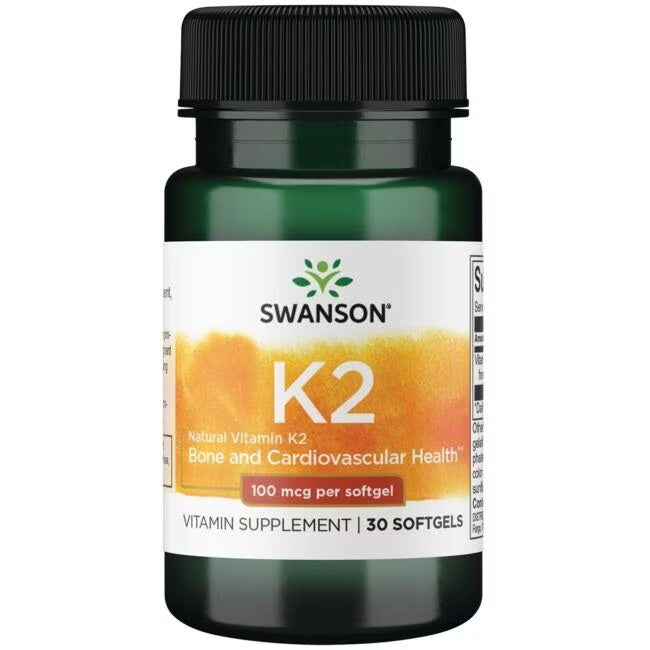 CC Vitamina K-2 Natural De Alta Potencia 100 mcg (30 softgels), Swanson