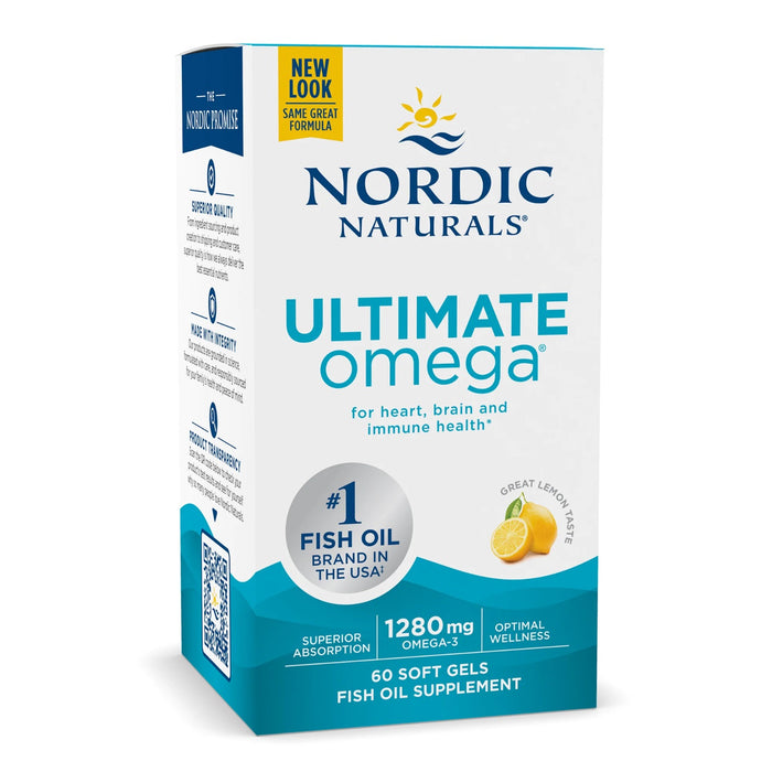Ultimate Omega Lemon 650 EPA/450 DHA.(60 softgels), Nordic Naturals