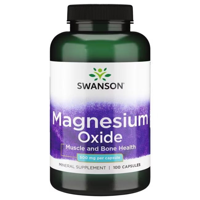 Oxido De Magnesio 500 mg (100 caps), Swanson