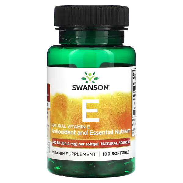 OFERTA 50% Vitamina E 200IU, 134.2 mg (100 Softgels), Swanson