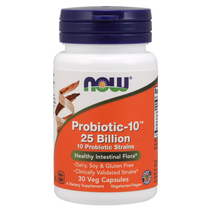Probiotics 10-25 Billion (30 VegCaps) / Probiotic-10 strains 25 Billion