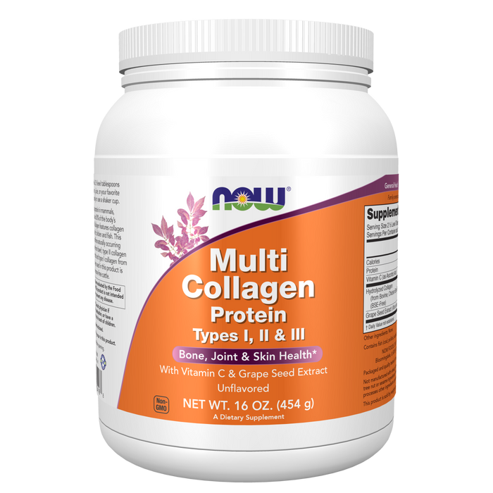 Multi Collagen Protein Types I, II & III Powder (16oz)454gr/Multi Collagen Protein Types I, II & III Powder