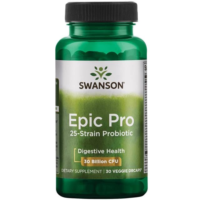 Probiotico Epic Pro 25-cepas (30 veg caps), Swanson