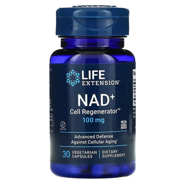 NAD+100 mg Regenerador Celular (30 veg caps), Life Extension