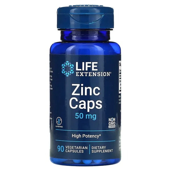 Zinc 50mg (90 veg caps), Life Extension
