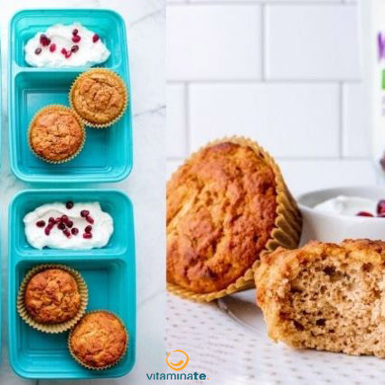 Muffins de manzana y canela bajos en carbohidratos