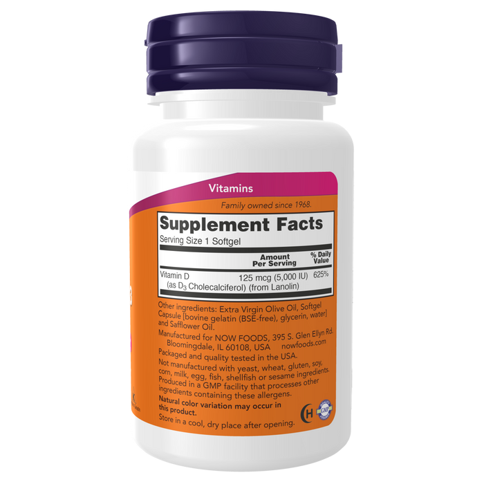 Vitamin D3 5000 IU (30 Softgels)