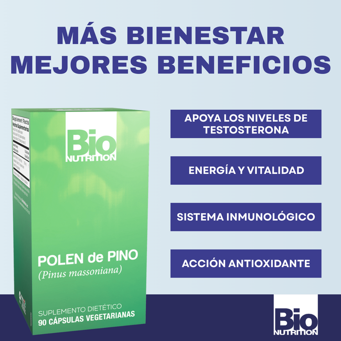 Polen de Pino 1500 mg (90 caps), Bio Nutrition
