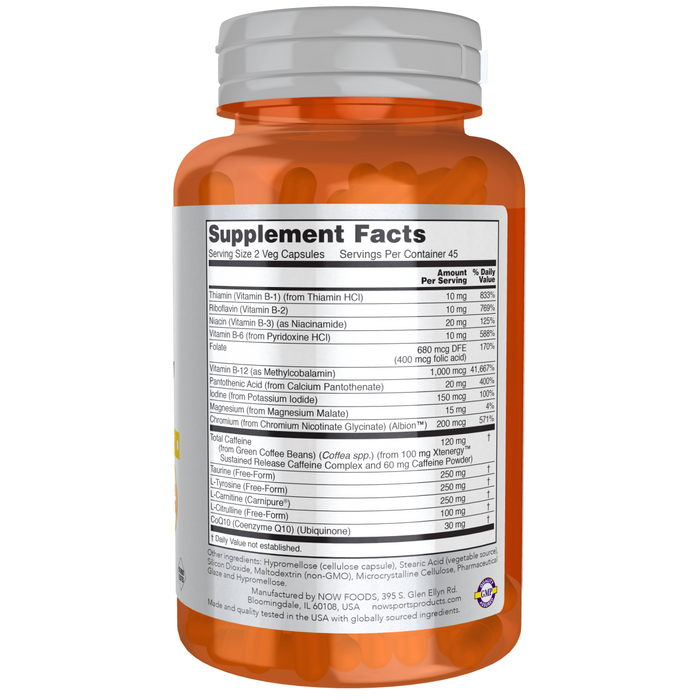 Sustained Energy, Produccion de Energia (90 veg caps)