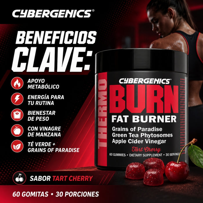 Quemador de Grasa Sabor Cereza Cybergenics® (60 gomitas), Windmill