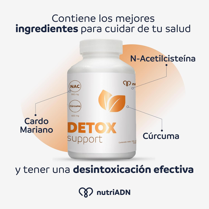 Desintoxicación, Detox Support (120 caps), NutriADN
