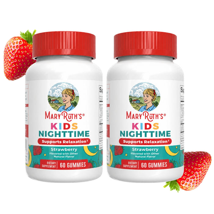 2X1 Ayuda para Dormir para Niños sin Melatonina sabor Fresa (60 gomitas), MaryRuth's