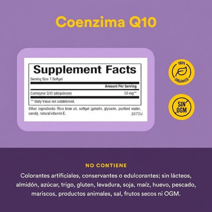 Coenzima Q10 100 mg (30 softgels), Natural Factors