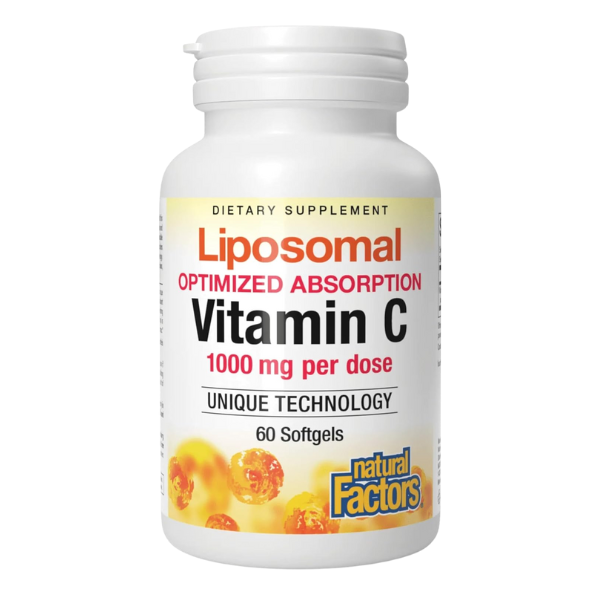 Vitamina C Liposomal 1000 mg (60 softgels), Natural Factors
