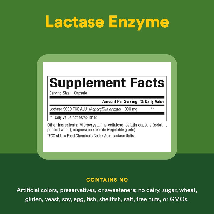 Enzima Lactosa 300 mg (60 caps), Natural Factors