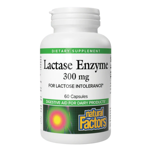 Enzima Lactosa 300 mg (60 caps), Natural Factors