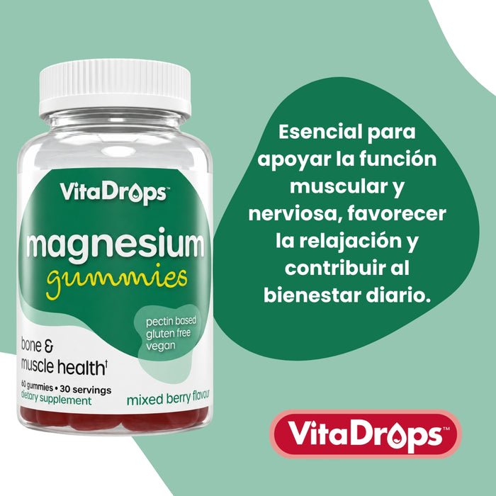 Magnesio Sabor Frutos Rojos VitaDrops™ (60 gomitas), Windmill