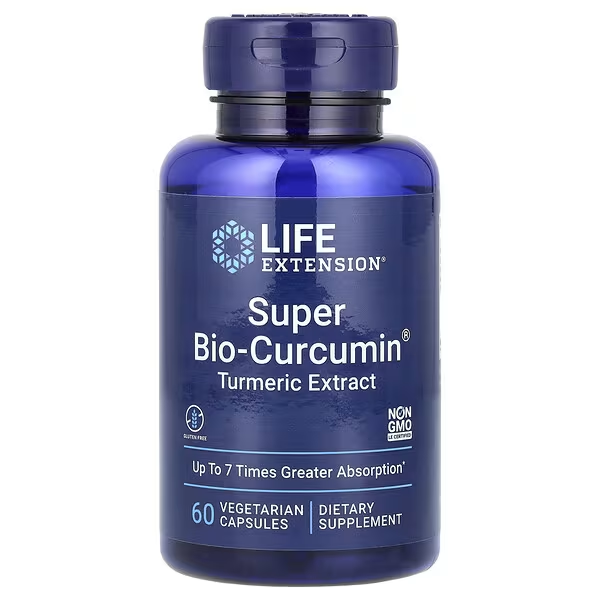 Super Bio-Curcuma® Extracto de curcuma (60 veg caps), Life Extension
