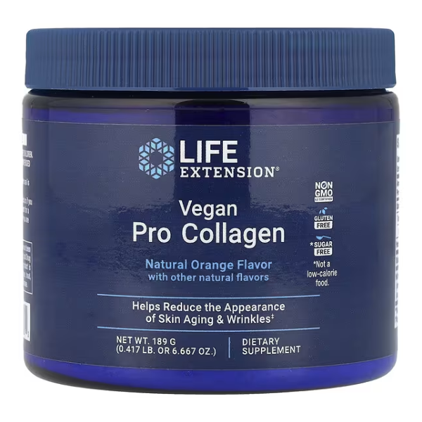 Pro Colageno Vegano Sabor Naranja (189 g), Life Extension