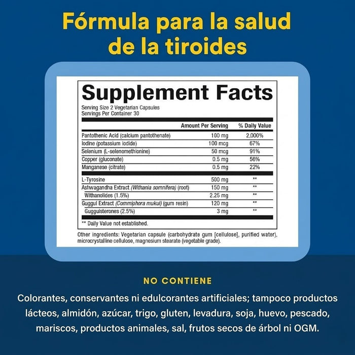 Formula Tiroides (60 vcap), Natural Factors