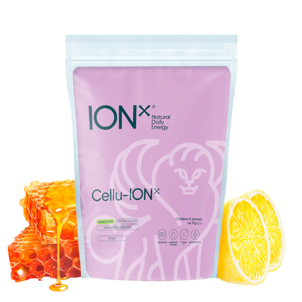 Electrolitos Cellu ion To Go Sabor Limón y Miel (150 g), ION X