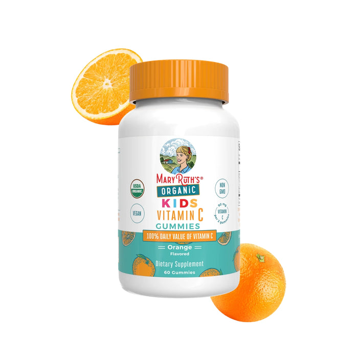 Vitamina C Organica Para Niños Sabor Naranja (60 gomitas), Mary Ruth´s