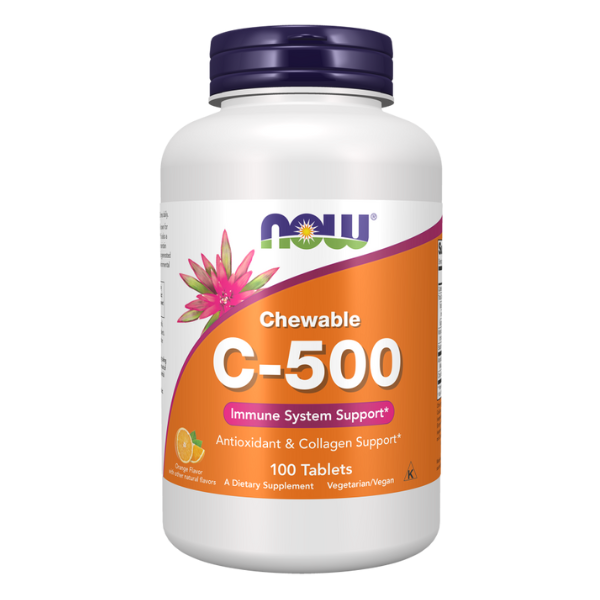 Vitamina C-500 Sabor Naranja (100 tabs)